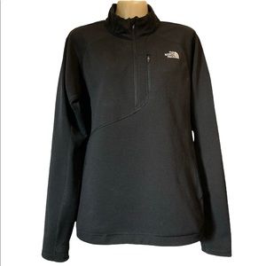 The North Face 3/4 Zip Pullover Jacket Gorpcore Sporty Athletic Unisex Black Lrg